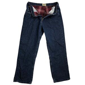 C.E. Schmidt Workwear Flannel Lined Jeans Womens 12 Relaxed Fit Straight Leg  Ou